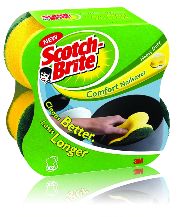 Burete ergonomic, 2 buc/set, SCOTCH-BRITE Confort