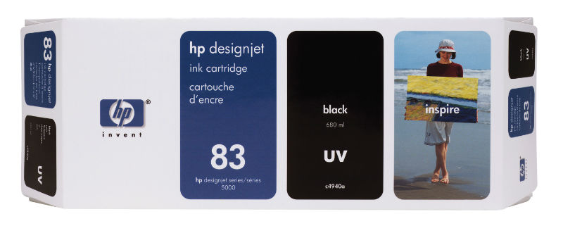 Cartus, black, Nr. 83, HP C4940A UV