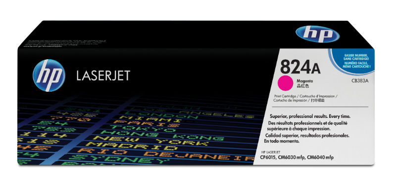 Toner, magenta, 824A, HP CB383A