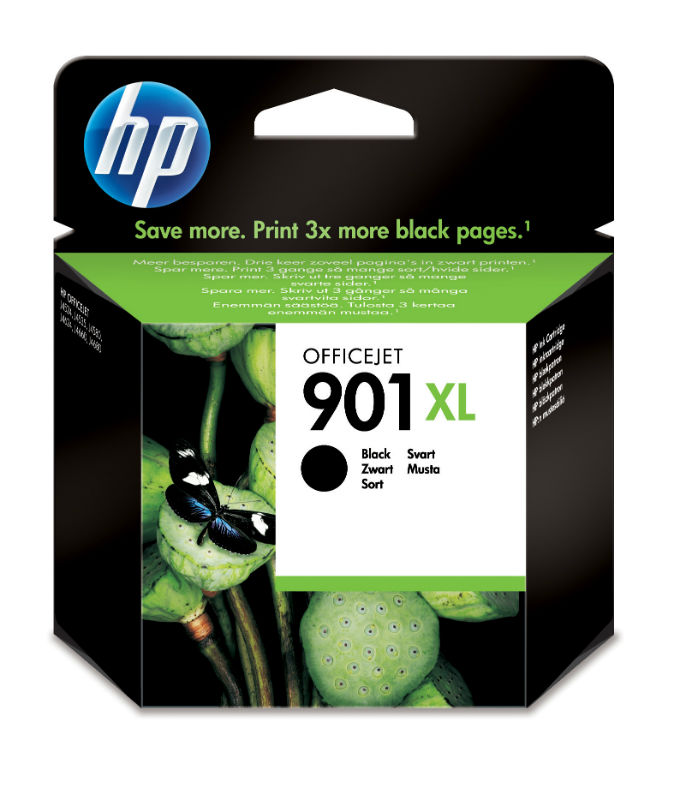 Cartus, black, Nr. 901XL, HP CC654AE