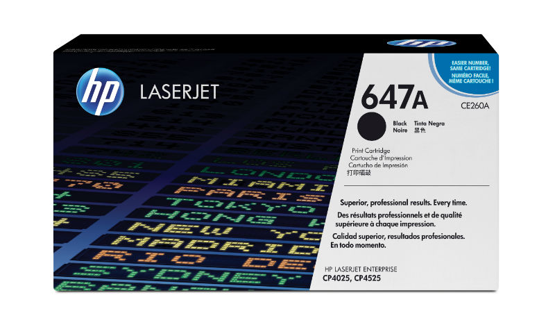 Toner, black, Nr. 647A, HP CE260A