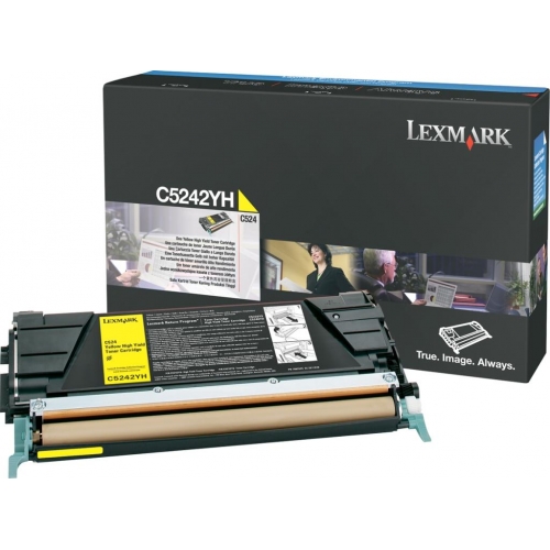 Toner, yellow, LEXMARK C5242YH