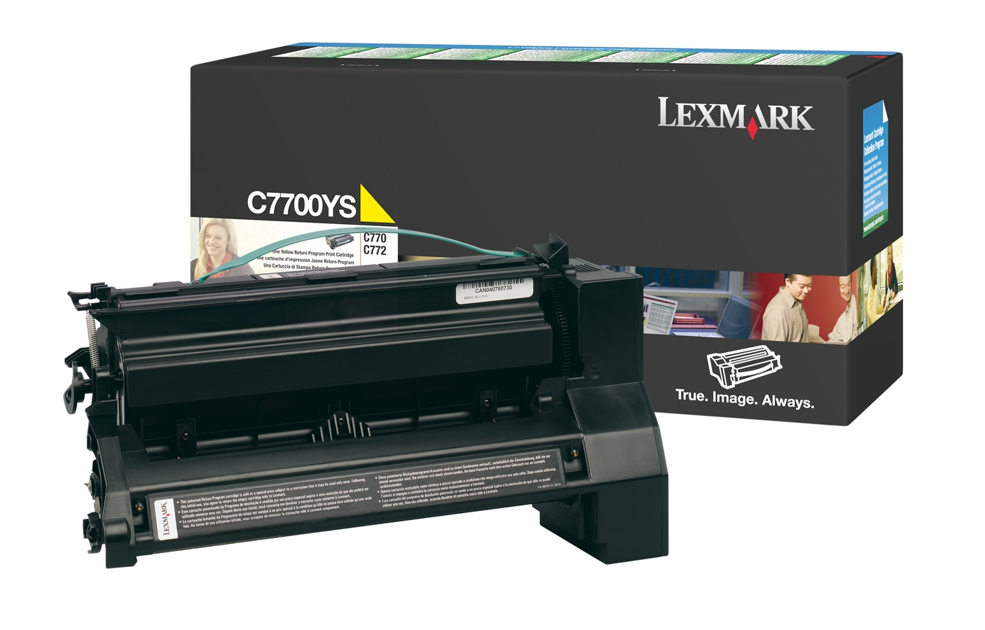 Toner, yellow, LEXMARK C7700YH