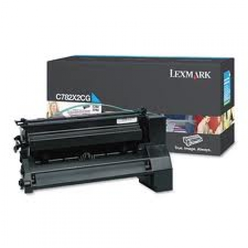 Toner, cyan, LEXMARK C782X2CG