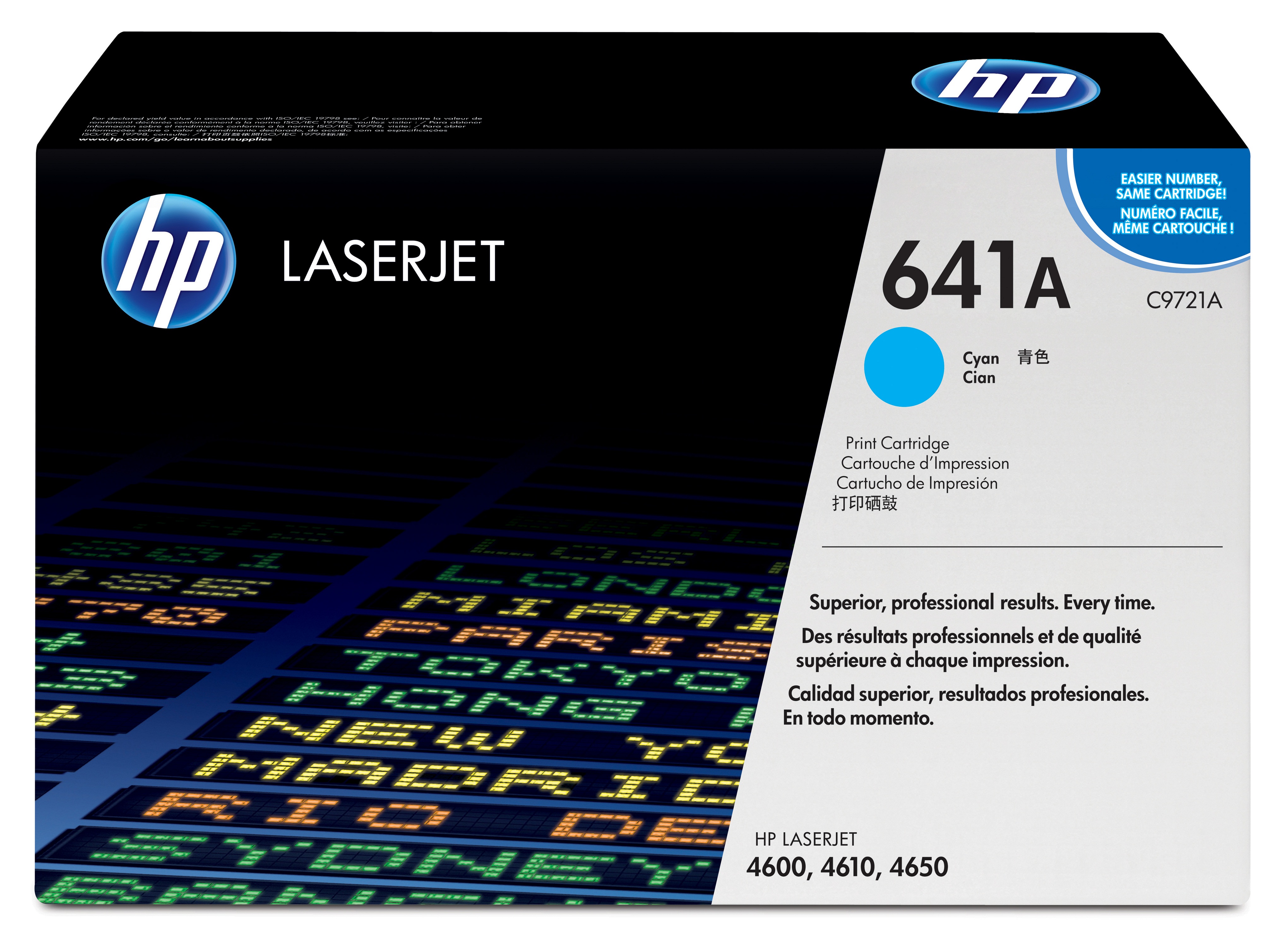 Toner, cyan, nr. 641A, HP C9721A