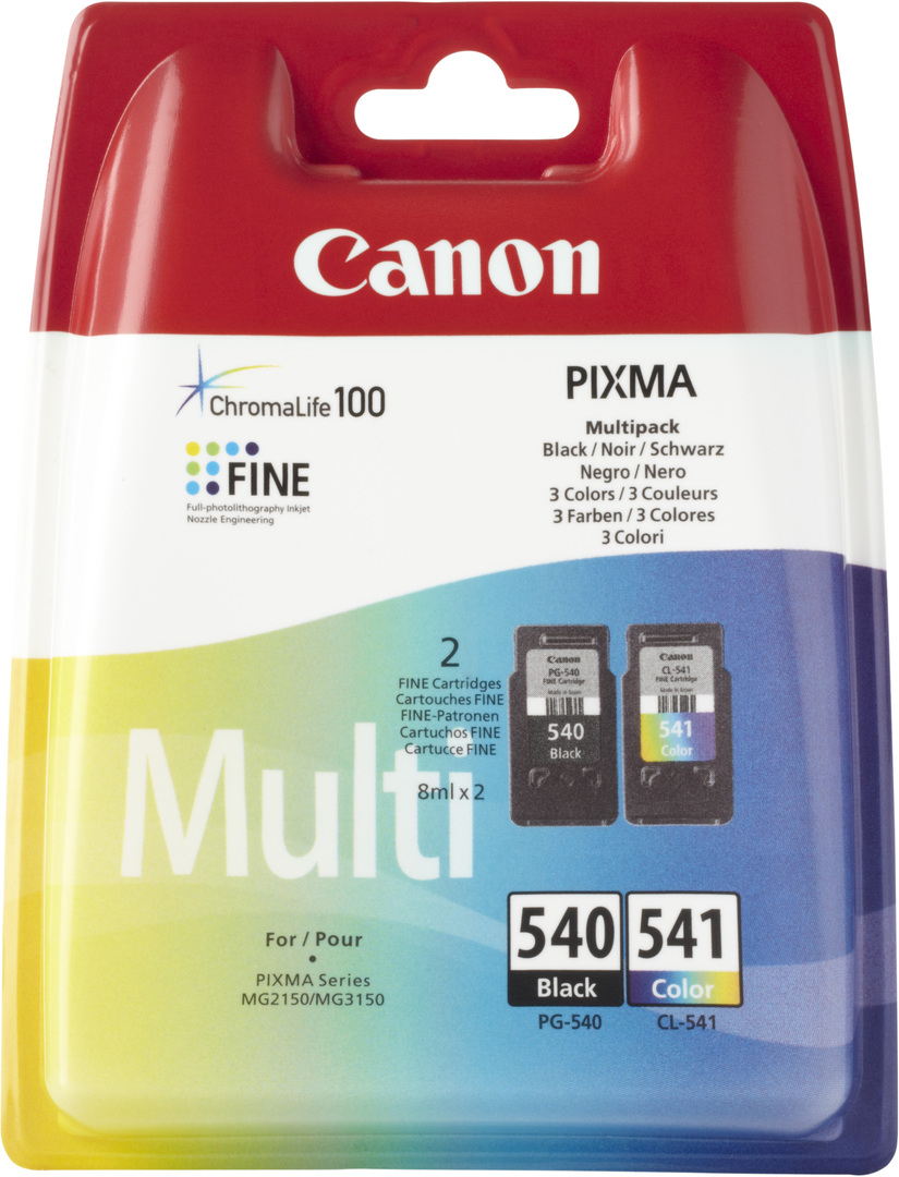 Cartus, color + negru, 2 buc./set, CANON PG540 - CL541 MultiPack