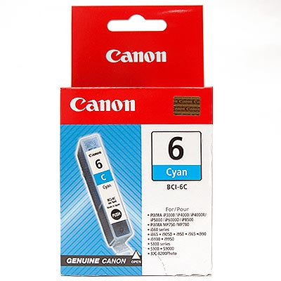 Cartus, cyan, CANON BCI-6C