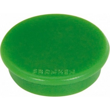 Magnet rotund, verde, 10 buc/set, 13mm, FRANKEN