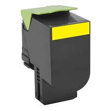 Toner, yellow, LEXMARK 80C0H40