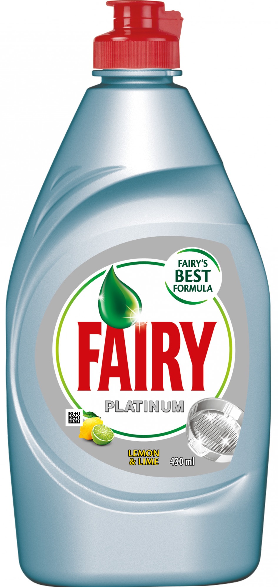 Detergent de vase FAIRY Platinum Lemon & Lime, 430ml