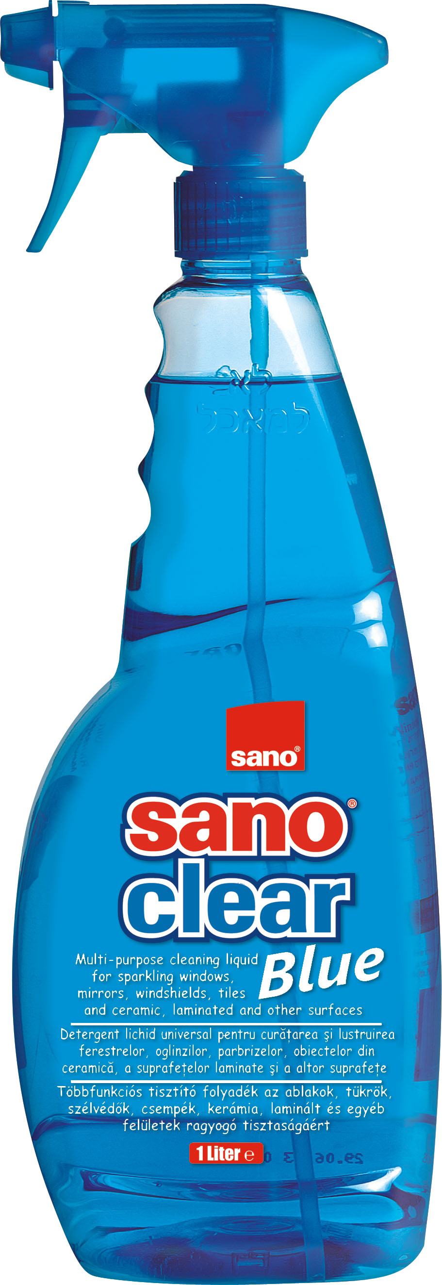 Detergent geamuri, 1L, SANO Clear Trigger Blue