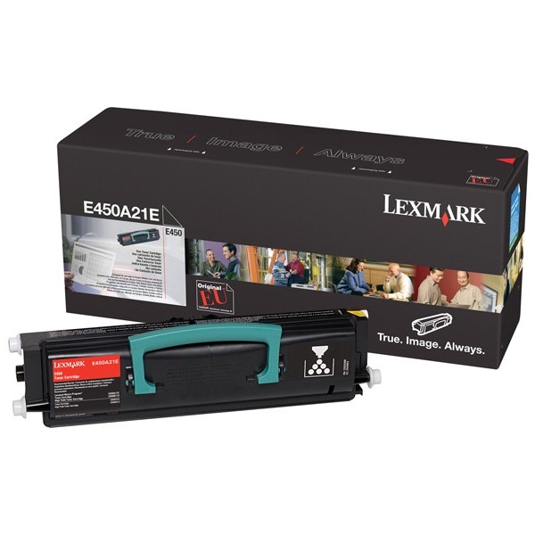 Toner, black, LEXMARK E450A21E