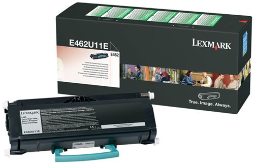 Toner, black, LEXMARK E462U11E