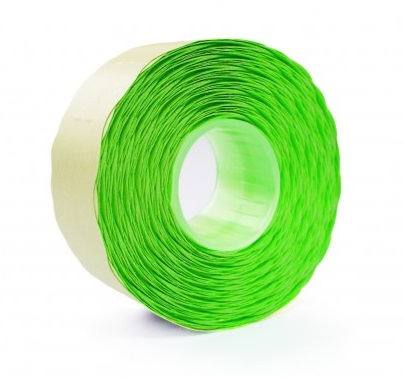 Etichete autoadezive pt. marcatoare, 26 x 12mm, 1500 etichete/rola, verde fluorescent, PRIX