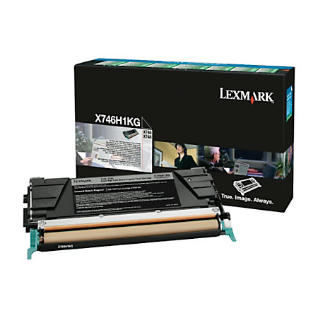 Toner, Black, LEXMARK X746H1KG