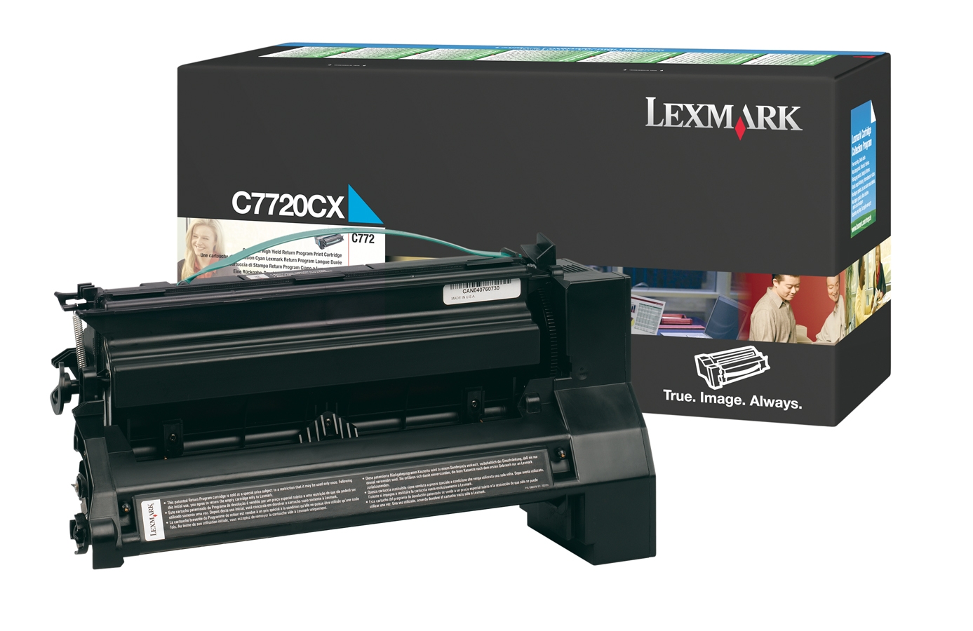 Toner, cyan, LEXMARK C7720CX