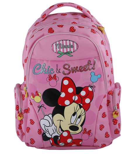 Ghiozdan clasele 1-4 roz MINNIE MOUSE Chic&Sweet