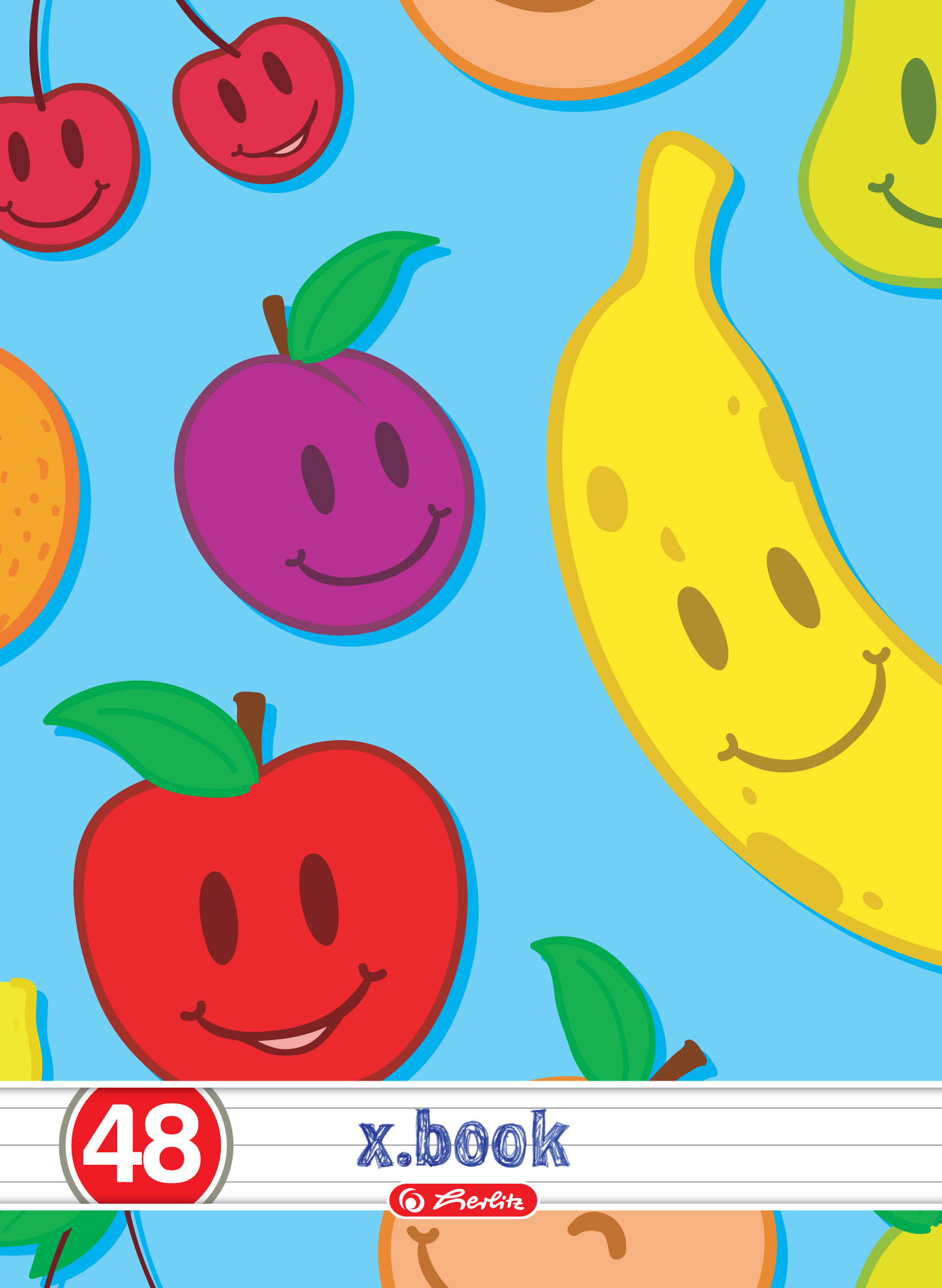 Caiet A5 48 file dictando HERLITZ x.book fruit face