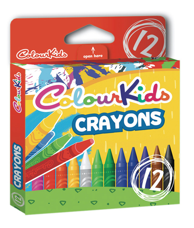 Creioane cerate, 12 culori/set, PIGNA ColourKids