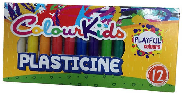 Plastilina, 200g, 12 culori/set, PIGNA ColourKids
