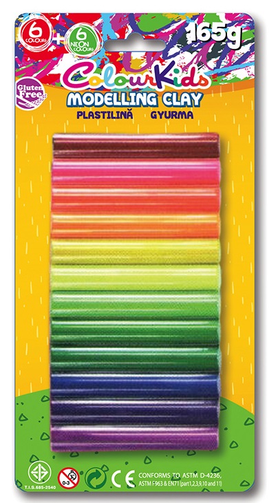Plastilina 165g 12 culori/set PIGNA ColourKids