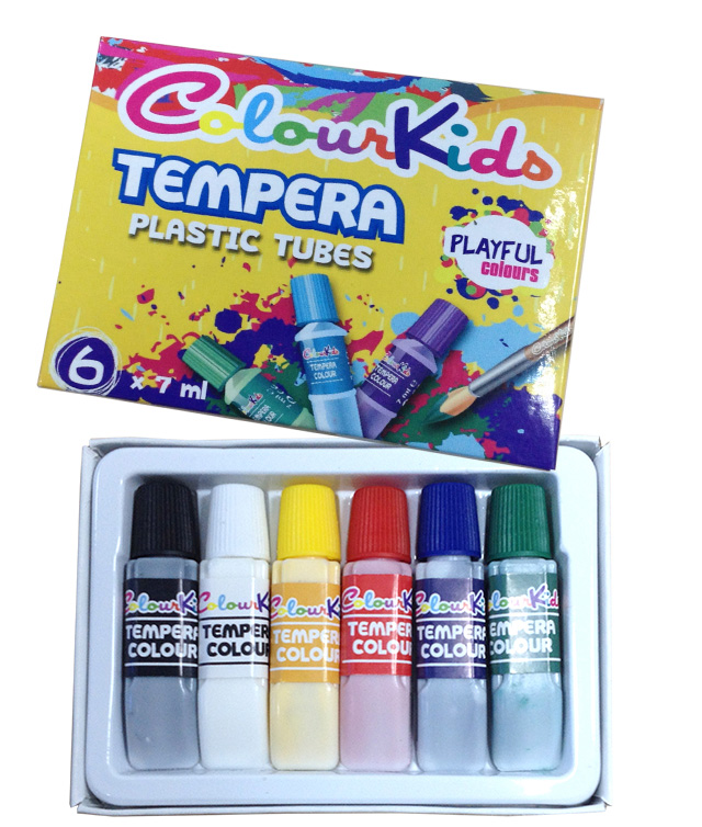 Tempera, 7ml, 6 culori/set, PIGNA ColourKids