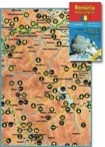 Harta pliata, Romania turistica, 70 x 100cm, AMCO PRESS