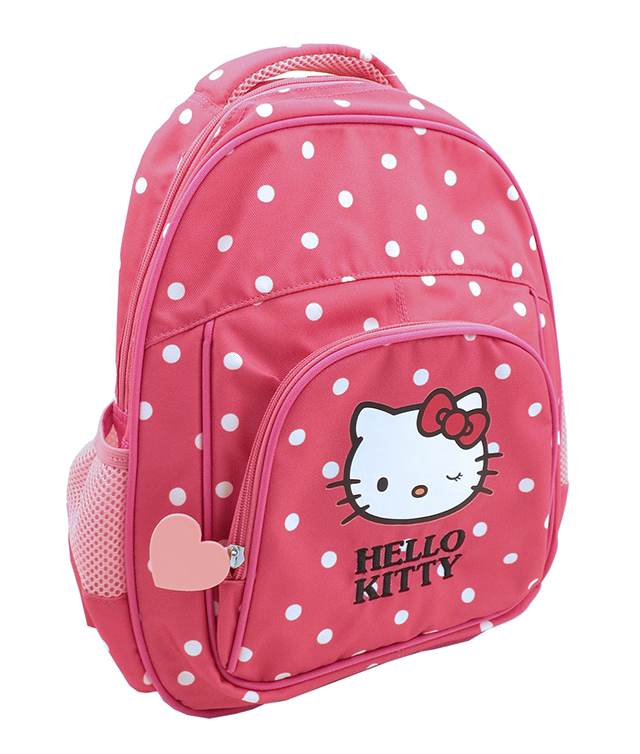 Ghiozdan gradinita roz inchis cu buline HELLO KITTY