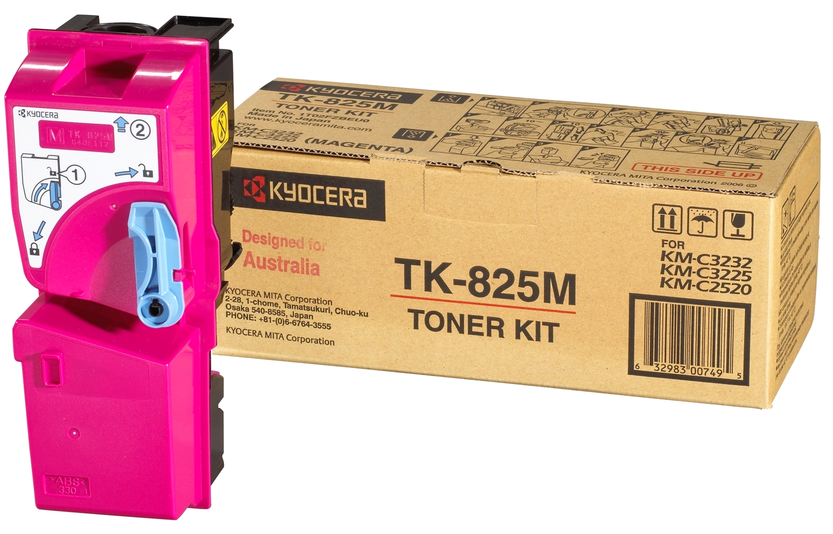 Toner, magenta, 7000 pagini, KYOCERA TK-825M