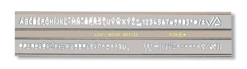 Sablon litere/cifre, 5mm, tip 903, KOH-I-NOOR