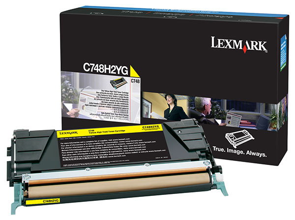 Toner, yellow, LEXMARK C748H2YG