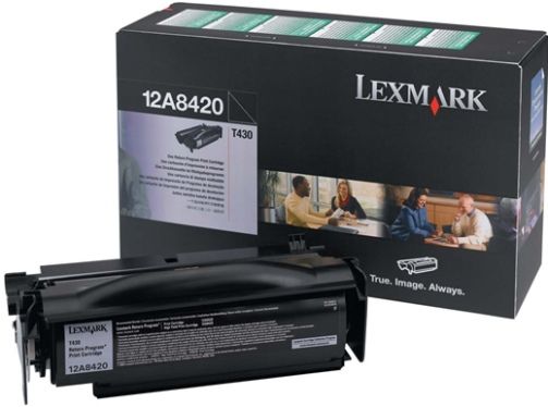 Toner, black, LEXMARK 12A8420