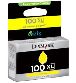 Cartus, yellow, nr. 100XL, LEXMARK 14N1071E