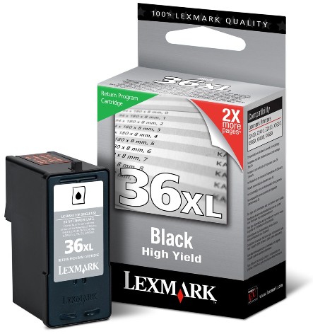 Cartus, black, nr. 36XL, LEXMARK 18C2170E