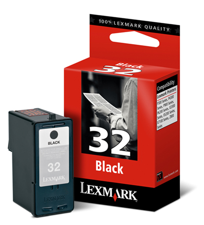 Cartus, black, nr. 32, LEXMARK 18CX032E