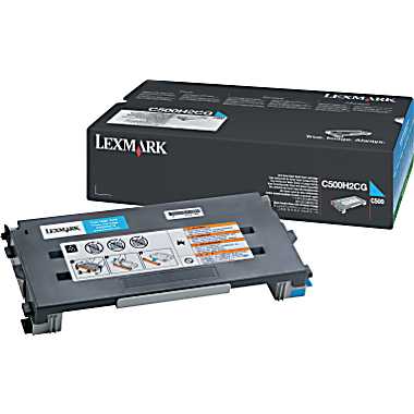 Toner, cyan, LEXMARK C500H2CG