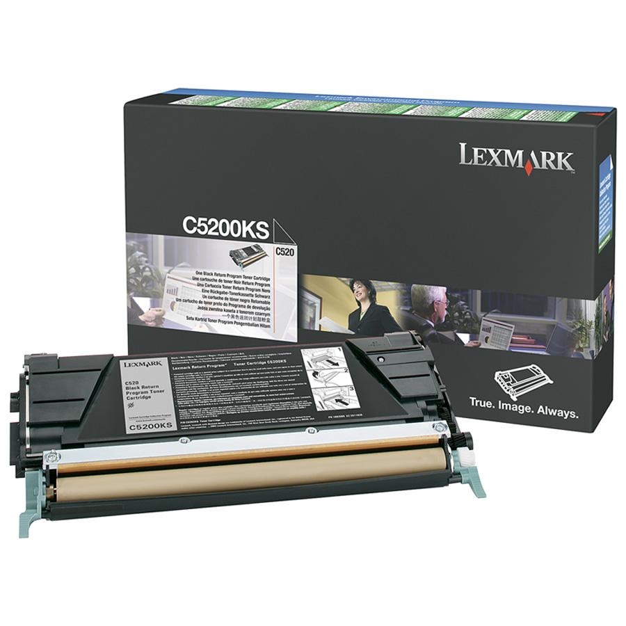 Toner, black, LEXMARK C5200KS