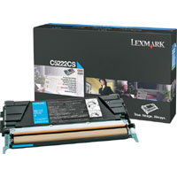 Toner, cyan, LEXMARK C5222CS