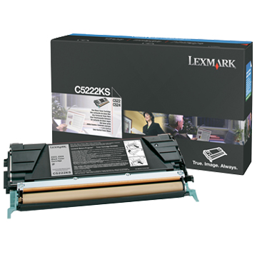 Toner, black, LEXMARK C5222KS