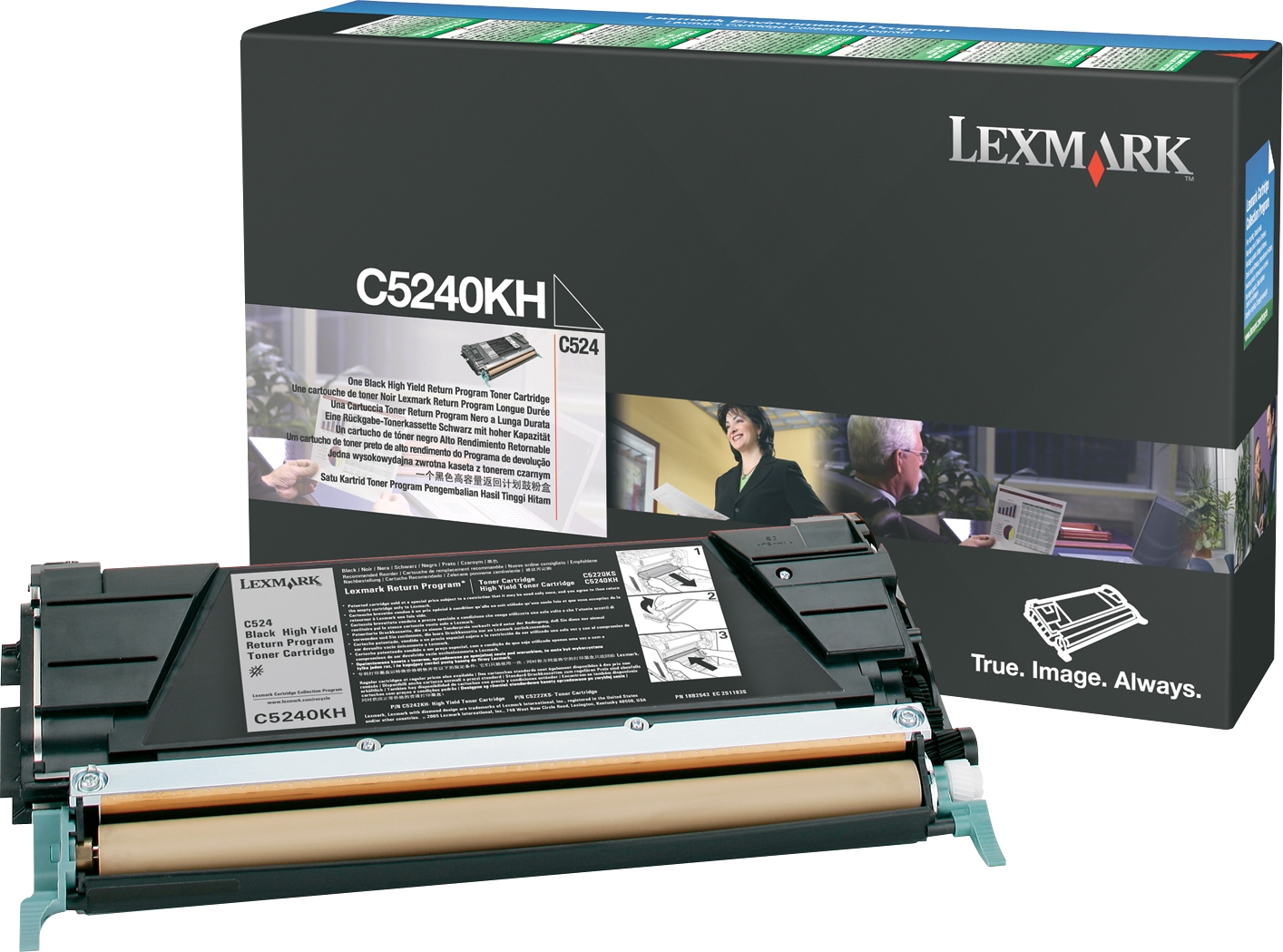 Toner, black, LEXMARK C5240KH