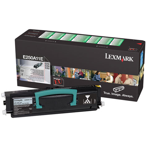 Toner, black, LEXMARK E250A11E