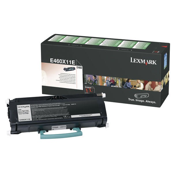 Toner, black, LEXMARK E460X11E