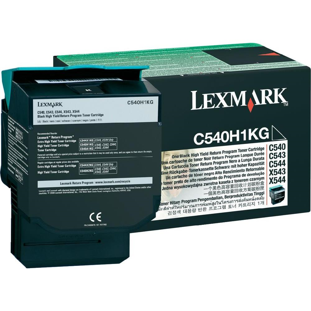 Toner, black, LEXMARK C540H1KG