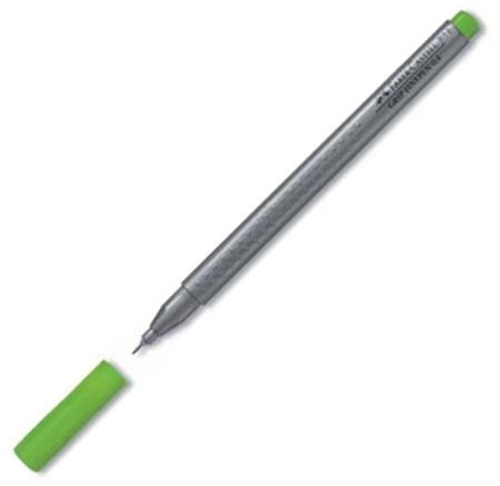 Liner 0.4mm verde iarba FABER CASTELL Grip