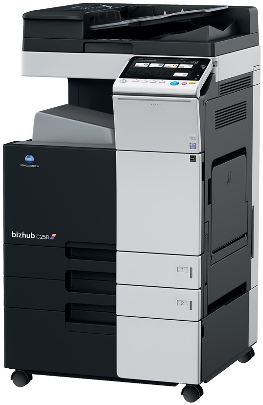 Multifunctional laser color KONICA MINOLTA Bizhub C258, A3 + Feeder (DF-629) + Desk (DK-510) + Tonere (Bk/C/M/Y)