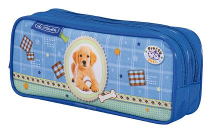 Penar neechipat 2 fermoare tip etui diverse HERLITZ Pretty Pets