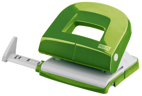 Perforator de birou, pentru maxim 16 coli, verde, NOVUS E216 Fresh