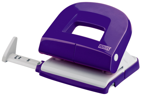 Perforator de birou, pentru maxim 16 coli, violet, NOVUS E216 Fresh