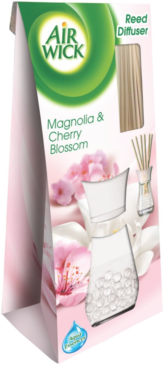 Odorizant camera, 25ml, AIR WICK Reed Diffusers magnolie si flori de cires