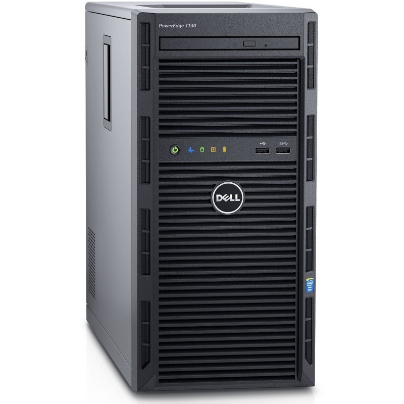 Server DELL PowerEdge T130, Procesor Intel® Xeon® E3-1220 v5 (8M Cache, 3.00 GHz), 4GB UDIMM DDR4 2133MHz, 1x 1TB SATA 7.2k, PREC H330, LFF 3.5 inch